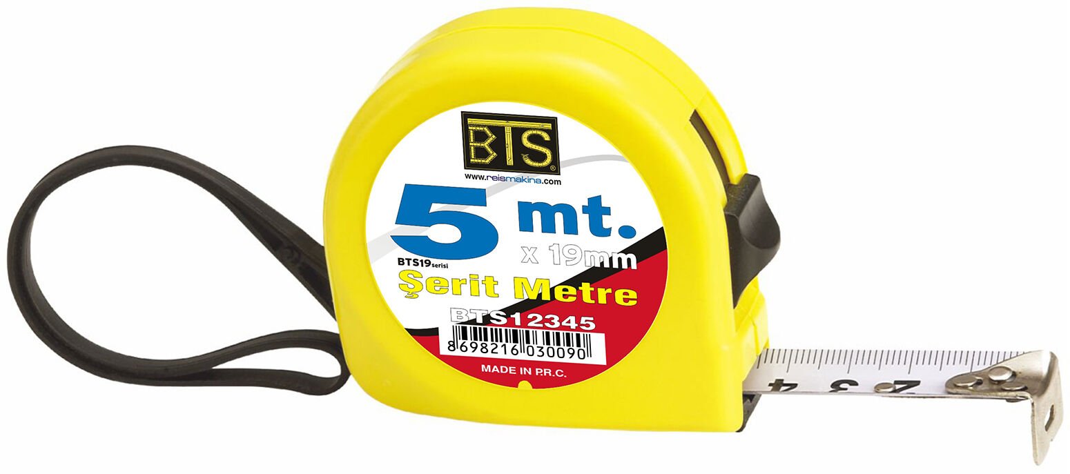 BTS 12345 ŞERİT METRE 5mt x 19mm