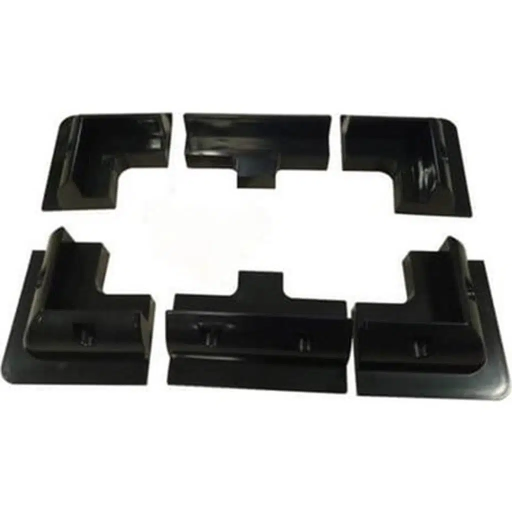 KARAVAN MONTAJ SETİ SİYAH 6'LI SET (4 KÖŞE, 2 YAN)