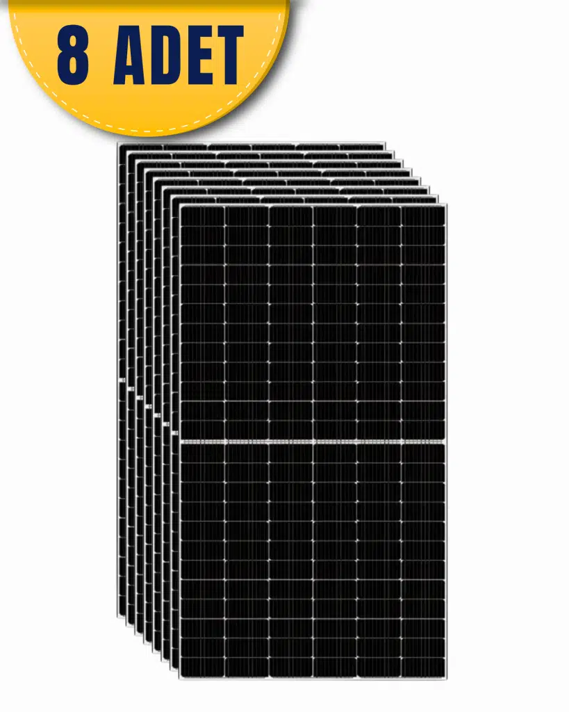 TommaTech 620 W Diamond Bifacial Half Cut Topcon Güneş Paneli - 8 Adet