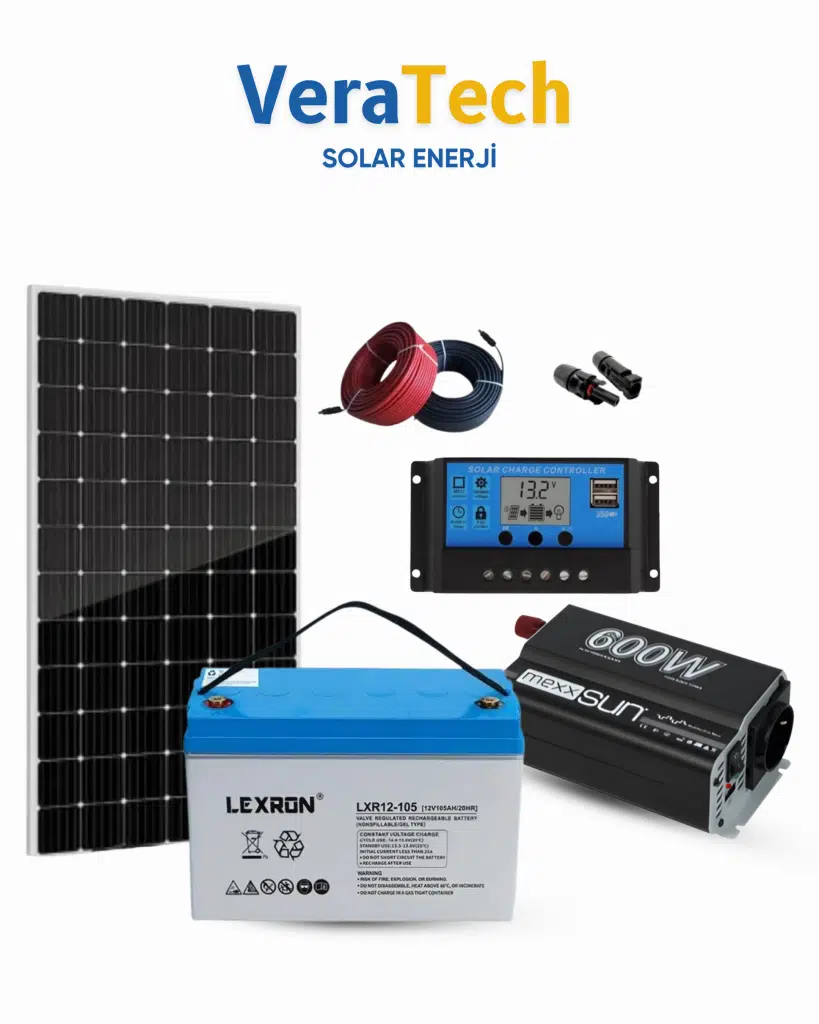 VeraTech Solar Enerji Bağ Evi Tv Aydınlatma Paketi